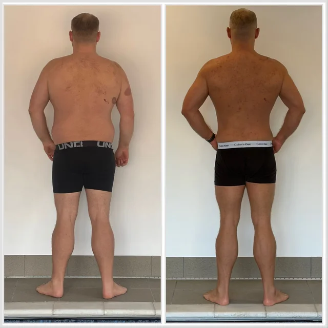 Damien Pearl, back comparison, July 2026