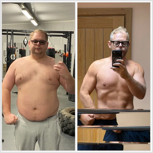 Damien Pearl, before and after, July 2026